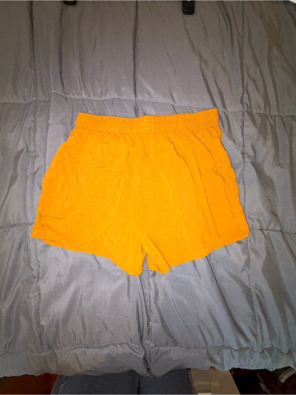 Cute Mustard Yellow Embroidered Boho Shorts | Size S/M - Picture 2 of 4